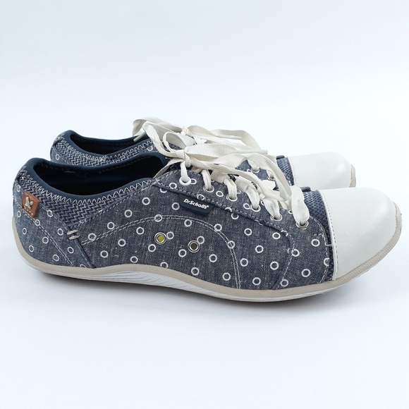 Dr Scholl's Women's 9 M Shoes Jamie Denim Fashion Sneakers 11696 Circle Grey - Picture 4 of 11